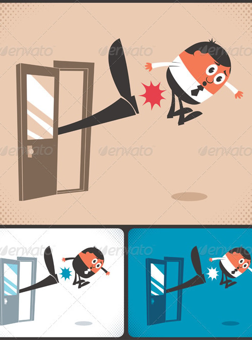 Kicked Out, Vectors | GraphicRiver