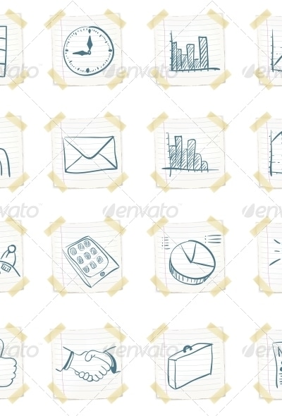 Sticker Icon Set, Vectors | GraphicRiver
