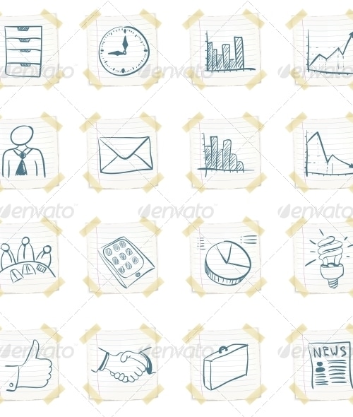 Sticker Icon Set, Vectors | GraphicRiver
