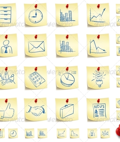 Sticker Icon Set, Vectors | GraphicRiver