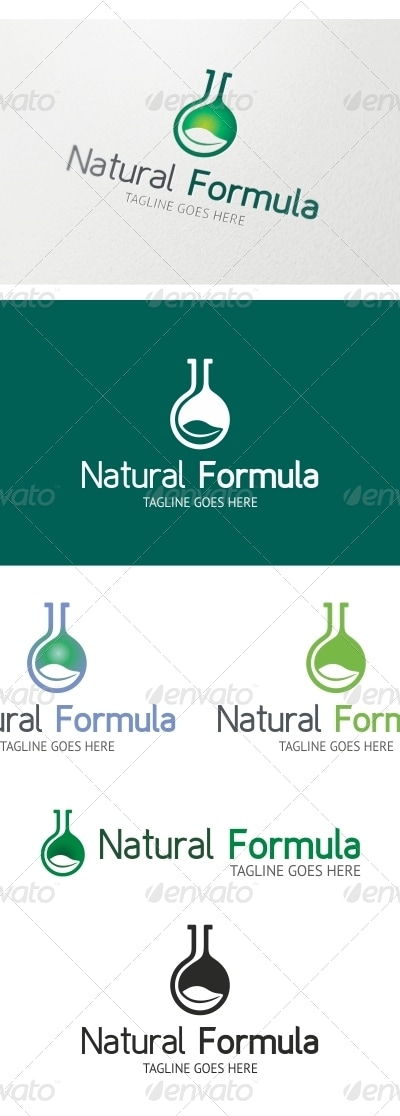 Natural Formula Logo Template, Logo Templates | GraphicRiver