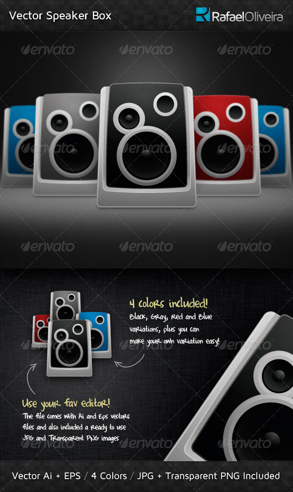 Vector Speaker Box, Vectors | GraphicRiver