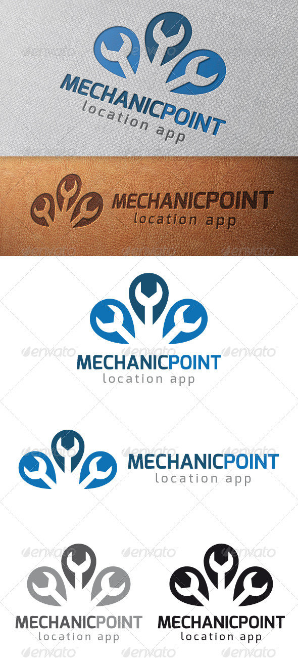 Mechanic Point Logo Template, Logo Templates | GraphicRiver