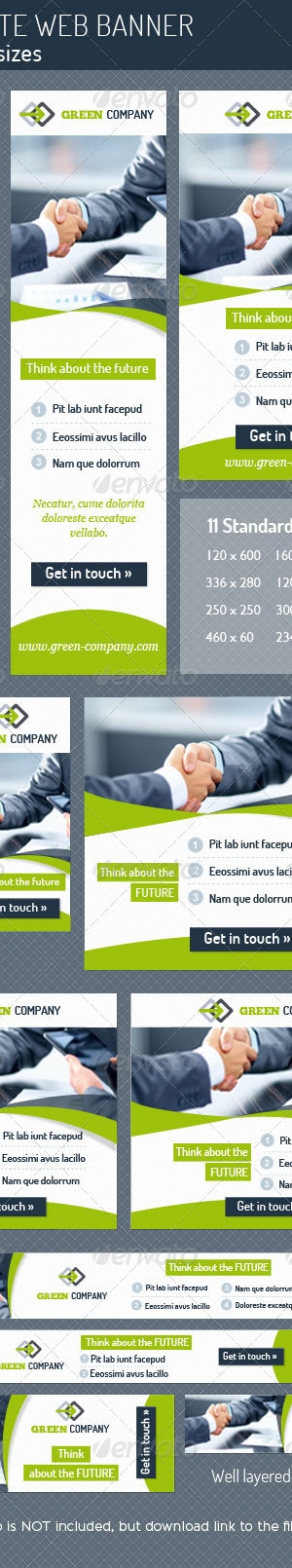 Corporate Web Banner, Web Elements | GraphicRiver