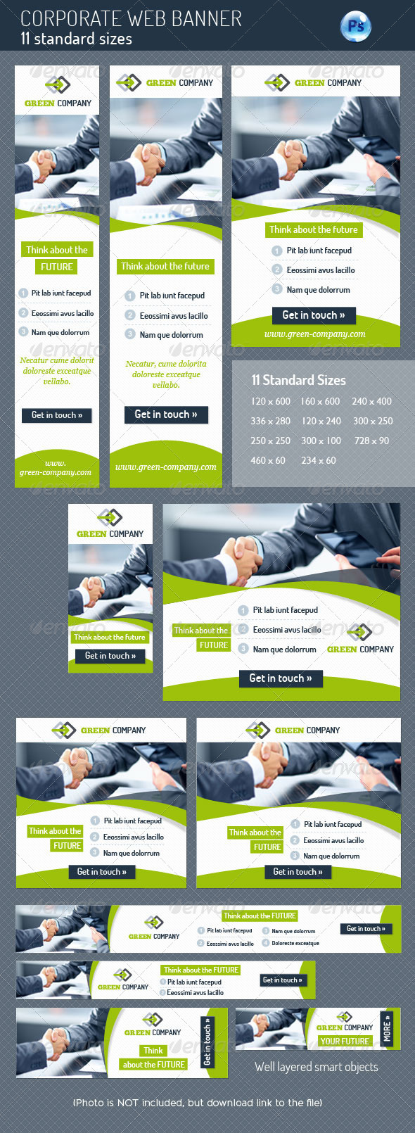 Corporate Web Banner, Web Elements | GraphicRiver