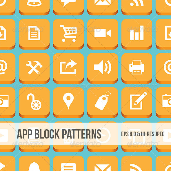 App Block Pattern, Vectors | GraphicRiver
