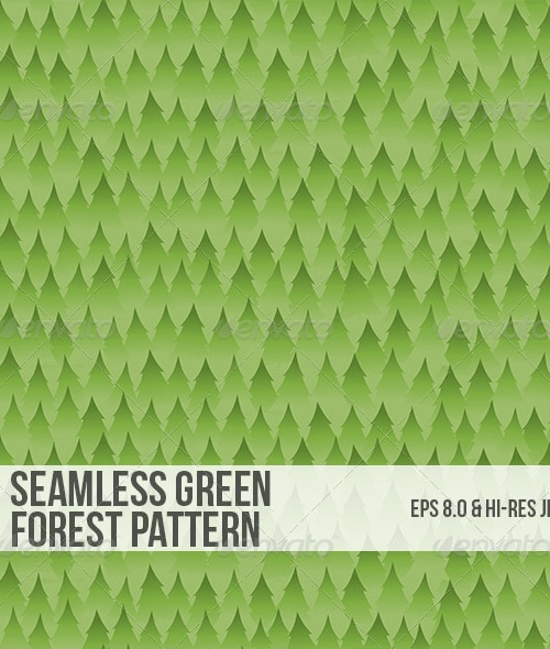 Seamless Green Forest Background Pattern, Vectors | GraphicRiver