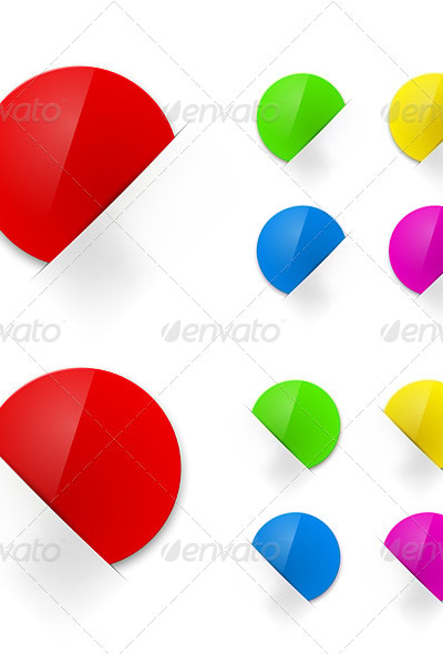 Paper Stickers Collection, Vectors | GraphicRiver