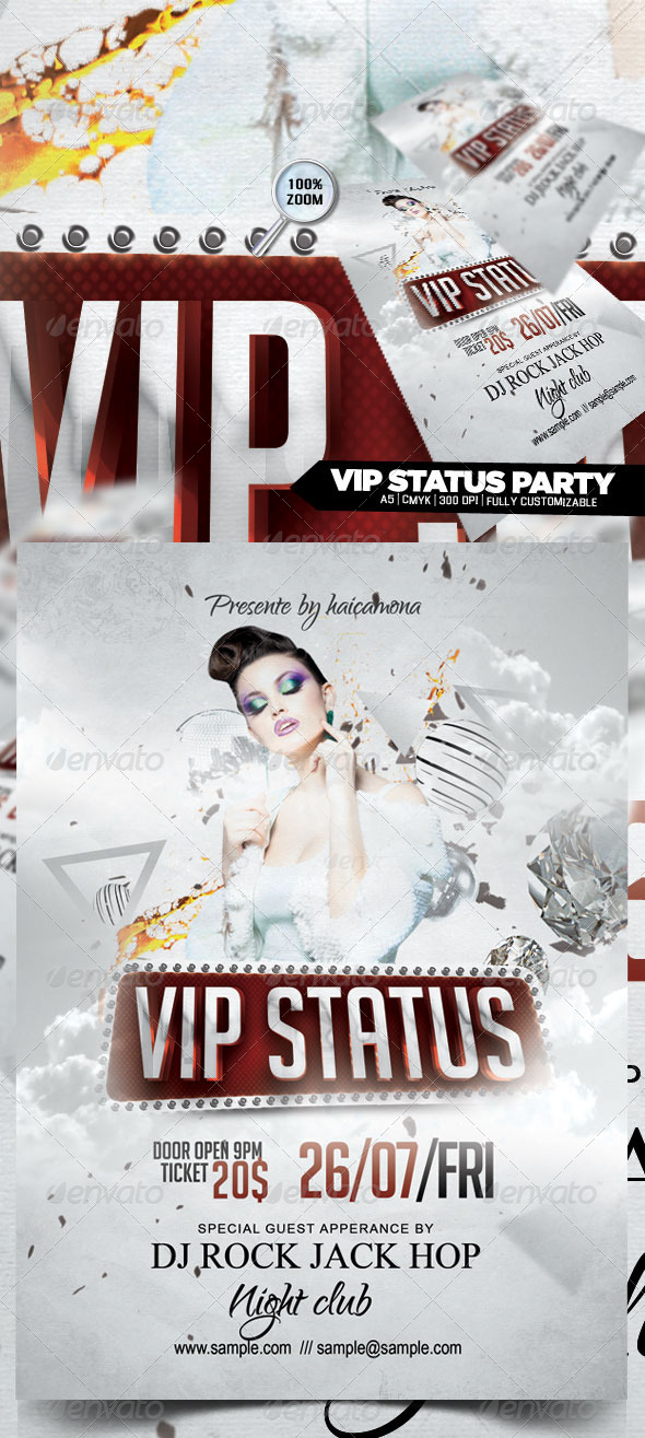 VIP Status Party Flyer, Print Templates | GraphicRiver