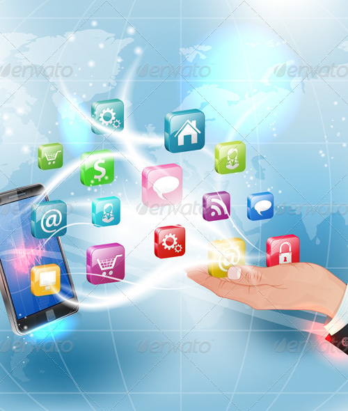 Applications for Mobile Platforms, Vectors | GraphicRiver