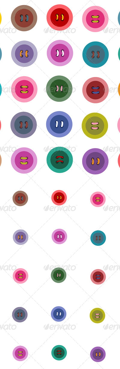 Colorful Buttons Seamless Pattern, Vectors | GraphicRiver