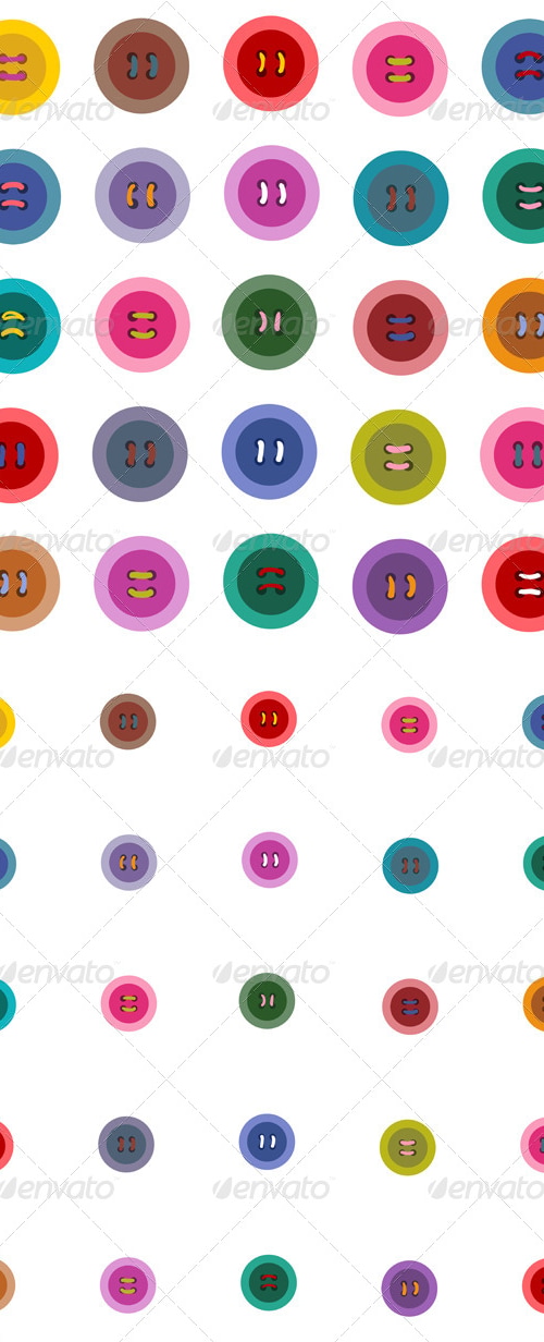 Colorful Buttons Seamless Pattern, Vectors | GraphicRiver