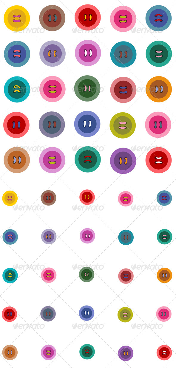 Colorful Buttons Seamless Pattern, Vectors | GraphicRiver