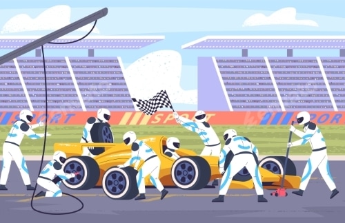 Race Pit Stop, Vectors | GraphicRiver