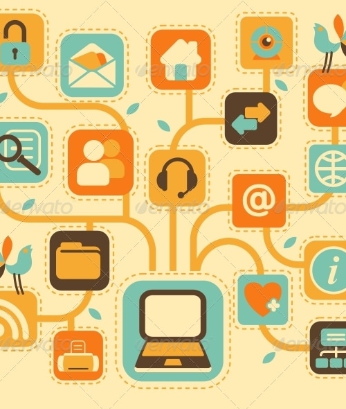 Network Tree, Vectors | GraphicRiver