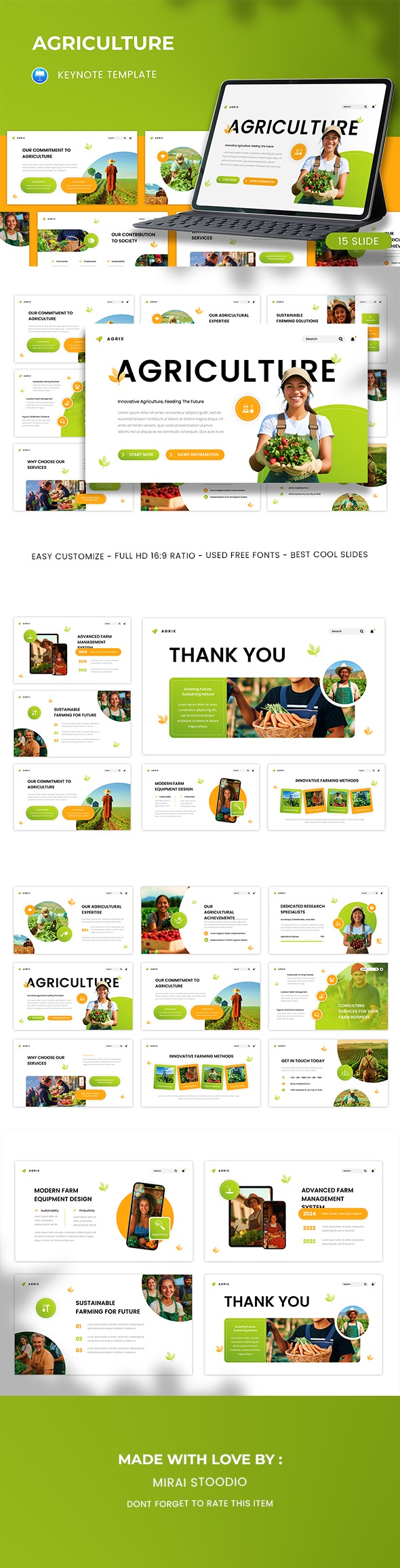 Agriculture Keynote, Presentation Templates | GraphicRiver