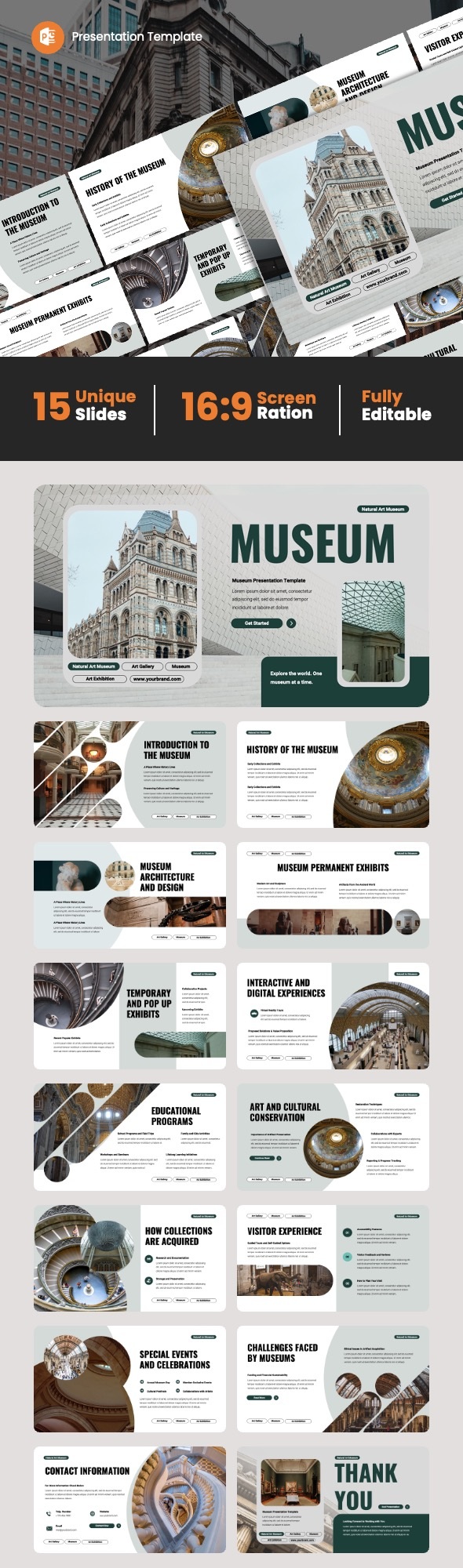 Museum Presentation, Presentation Templates | GraphicRiver