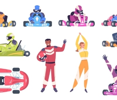 Kart Racers, Vectors | GraphicRiver