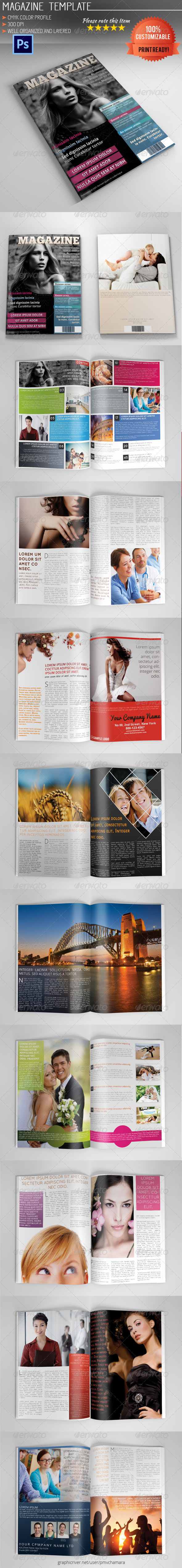 Magazine Template, Print Templates GraphicRiver