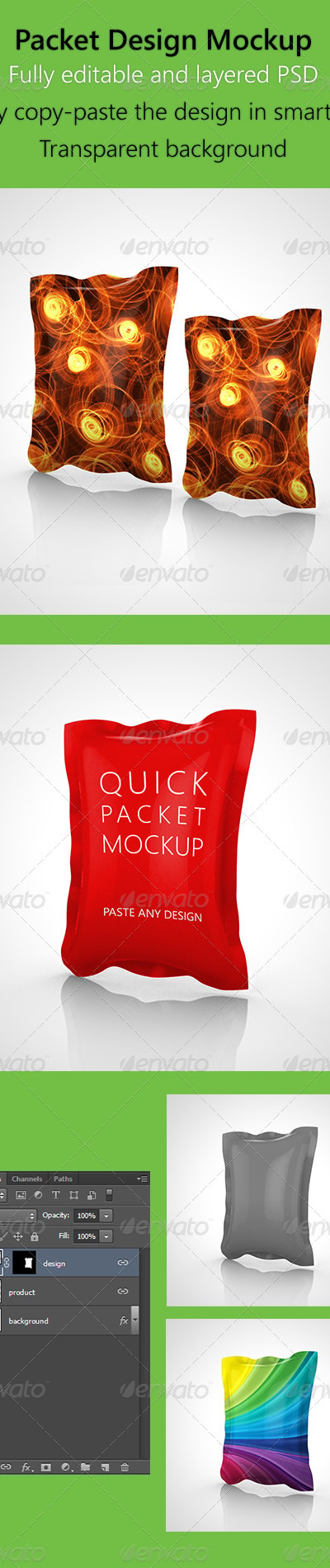 Packet Design Mockup , Graphics | GraphicRiver
