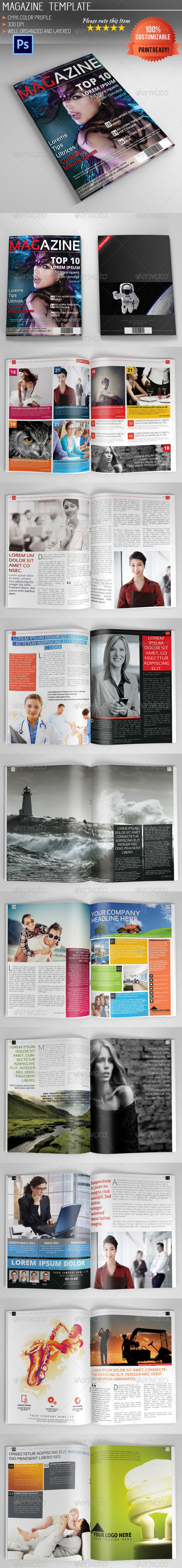 Magazine Template Vol.3, Print Templates GraphicRiver