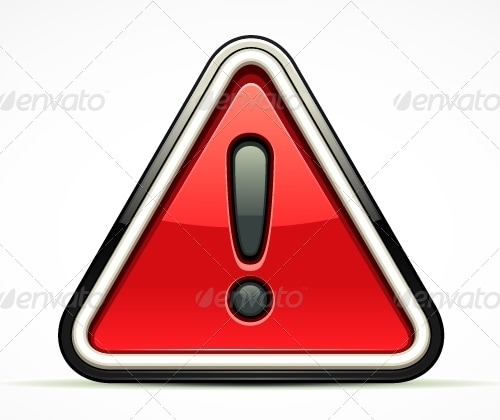 Warning Red Sign, Vectors | GraphicRiver