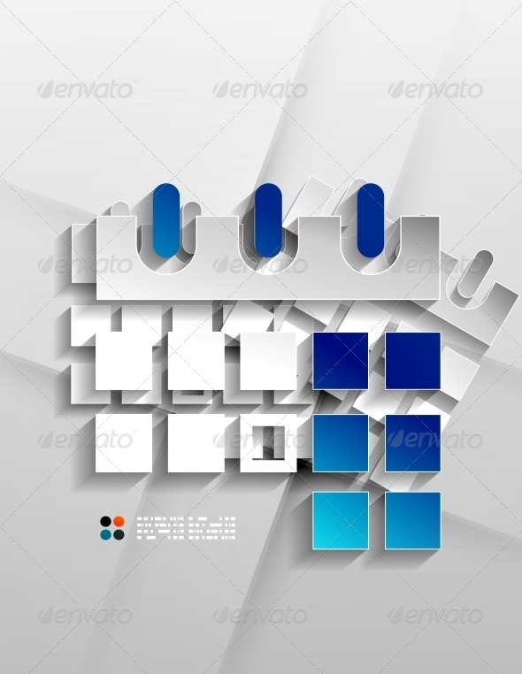 Vector Calendar Organizer Paper Design, Vectors | GraphicRiver