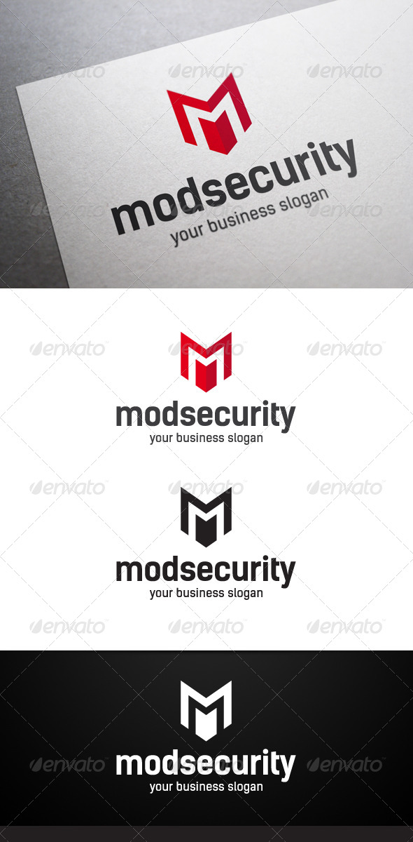 Mod Security M Letter Logo, Logo Templates | GraphicRiver