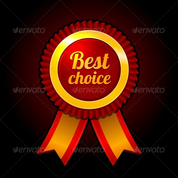 Award Label Best Choice Ribbon, Vectors | GraphicRiver