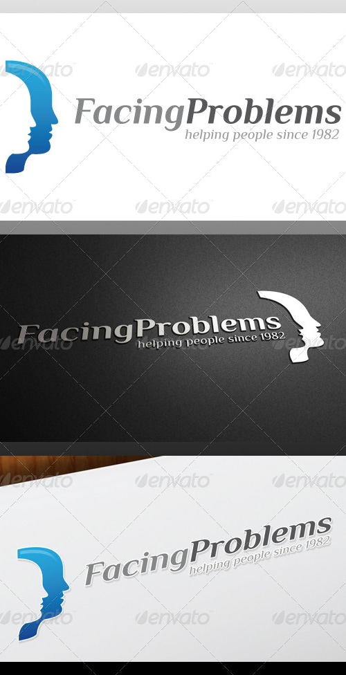 Facing Problems Logo Template, Logo Templates | GraphicRiver