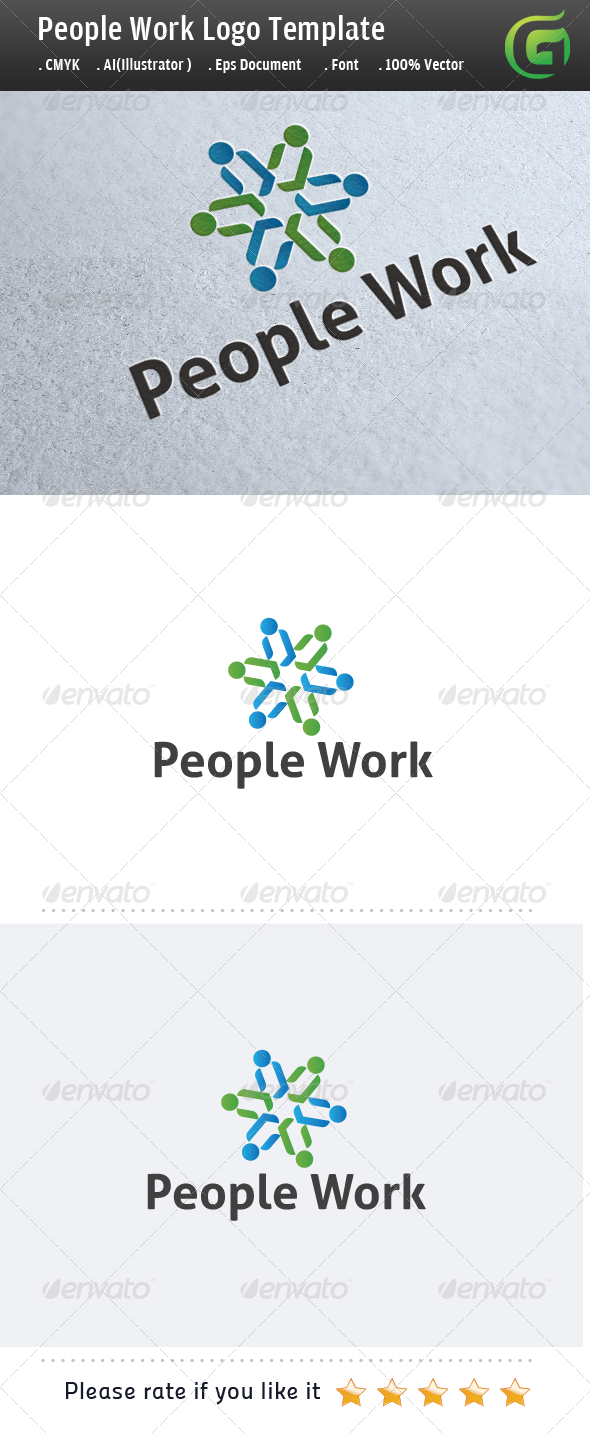 People Work, Logo Templates | GraphicRiver