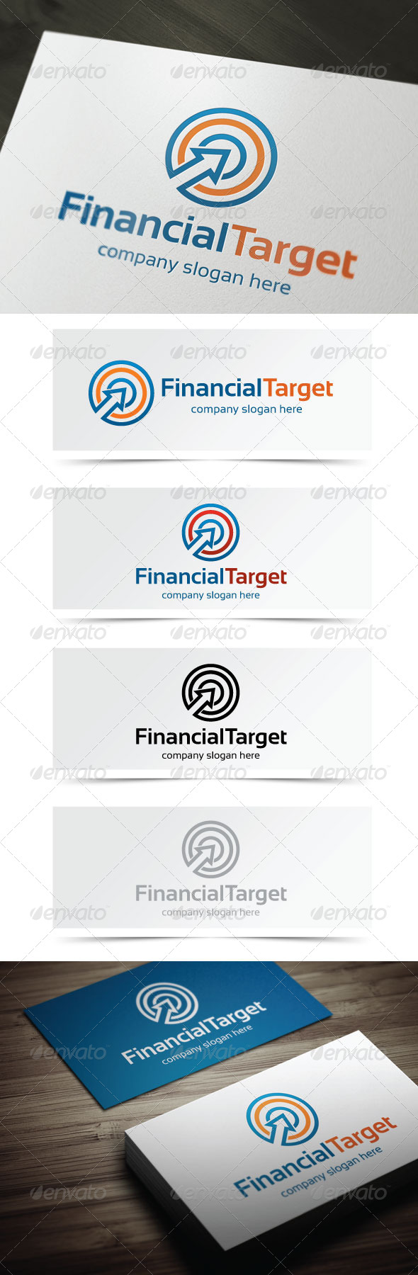 Financial Target, Logo Templates | GraphicRiver