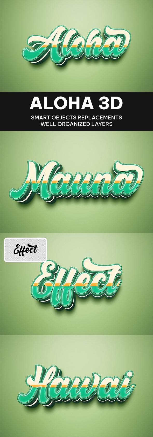 Aloha Text Effect, Add-ons | GraphicRiver