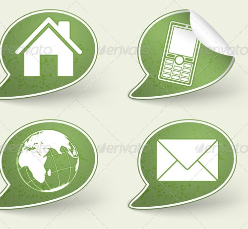 Collect Sticker with Internet Icon, Vectors | GraphicRiver