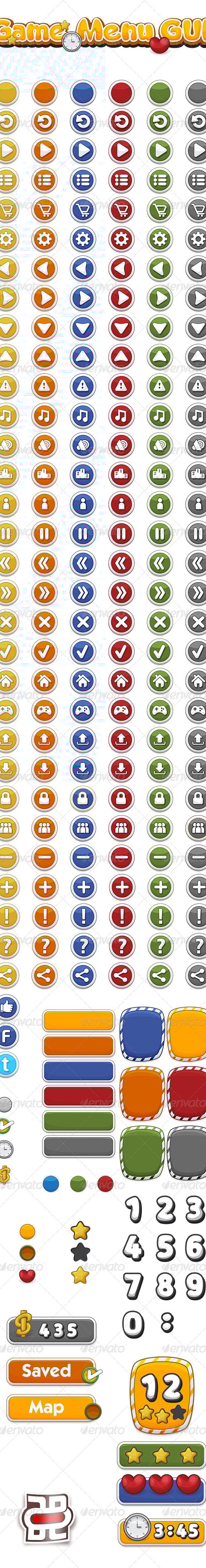 Game Menu Gui Part 1, Game Assets | GraphicRiver