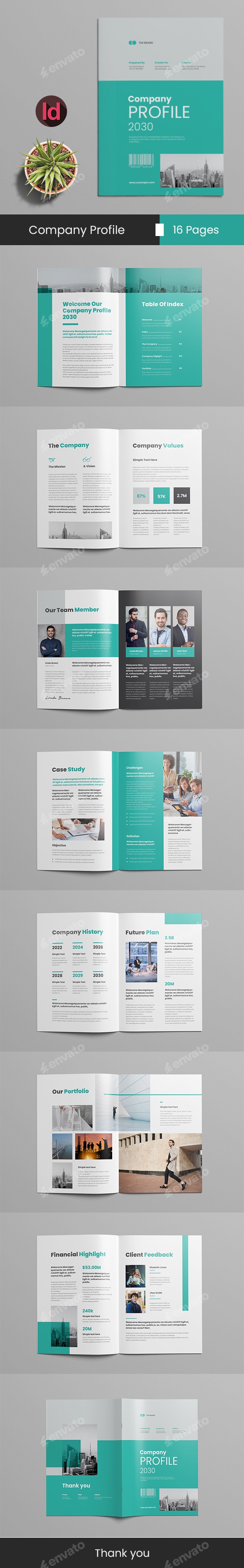 Company Profile Layout, Print Templates | GraphicRiver