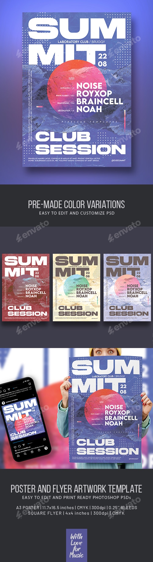 Summit – Party Flyer, Event Poster Template, Print Templates | GraphicRiver