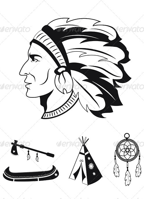 Native American Icons, Vectors | GraphicRiver