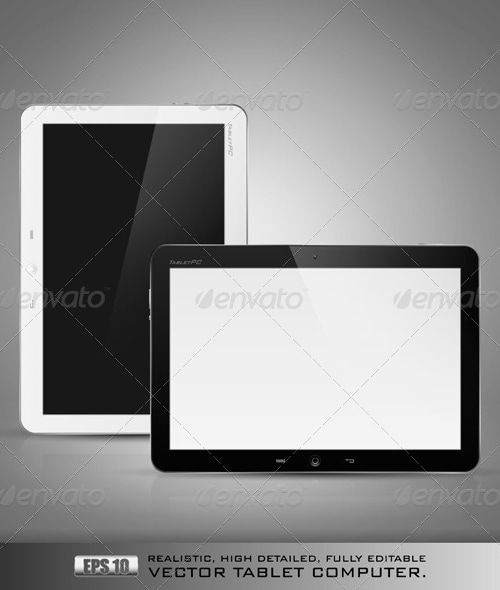 Tablet Computer, Vectors | GraphicRiver
