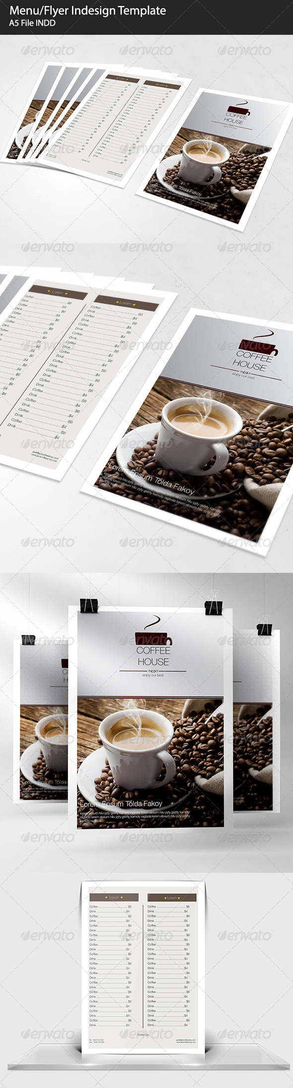 Menu/Flyer Indesign Template , Print Templates | GraphicRiver