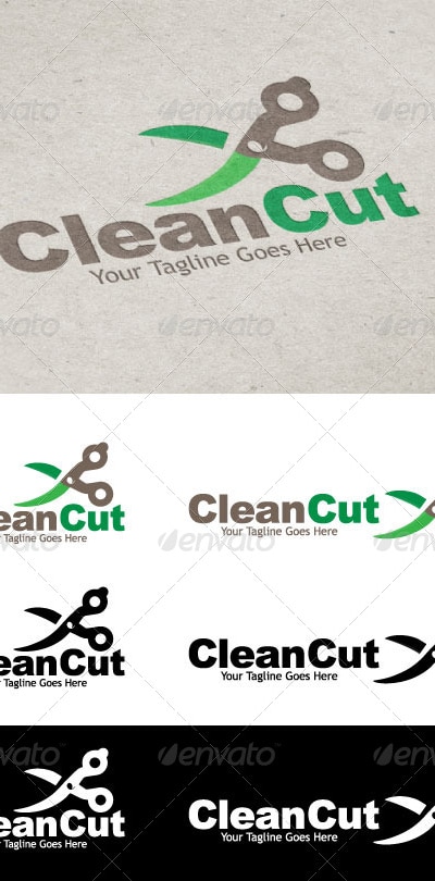Clean Cut Logo, Logo Templates | GraphicRiver