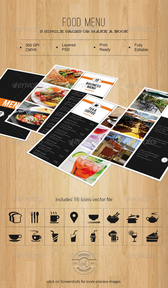 Food Menu , Print Templates | GraphicRiver
