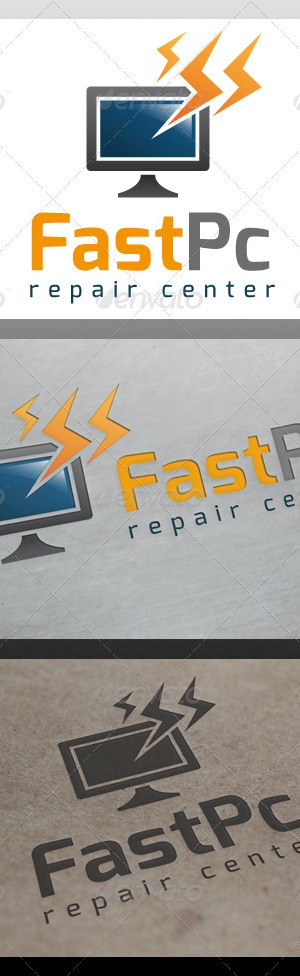 Fast Computer Logo Template, Logo Templates | GraphicRiver