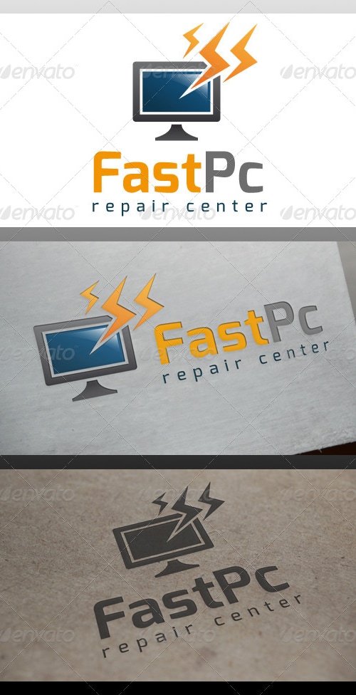 Fast Computer Logo Template, Logo Templates | GraphicRiver