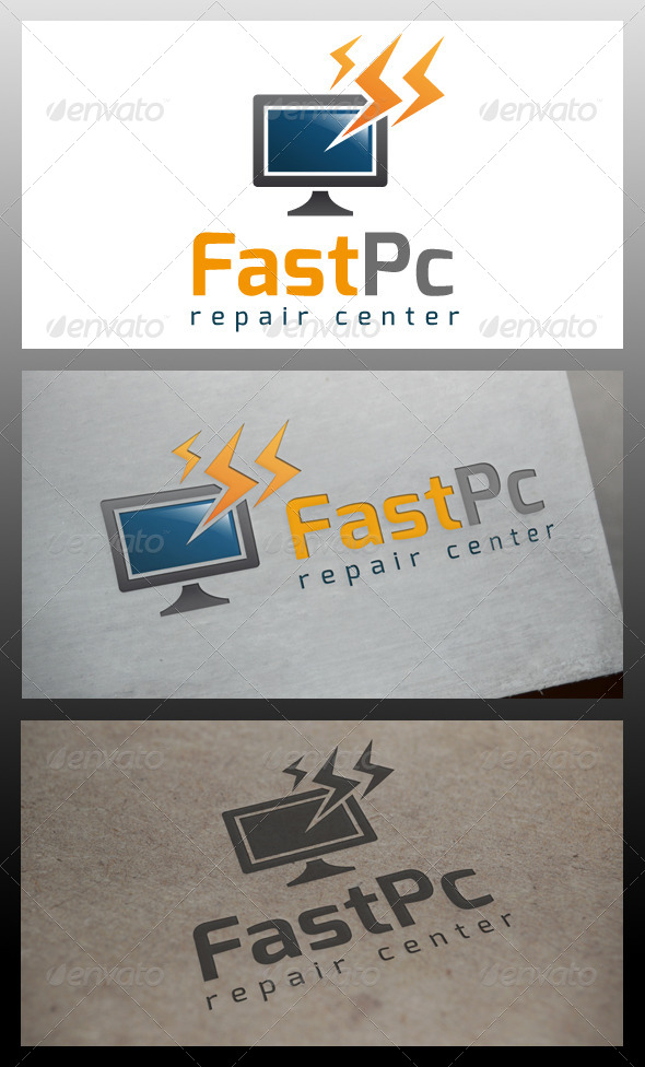 Fast Computer Logo Template, Logo Templates | GraphicRiver