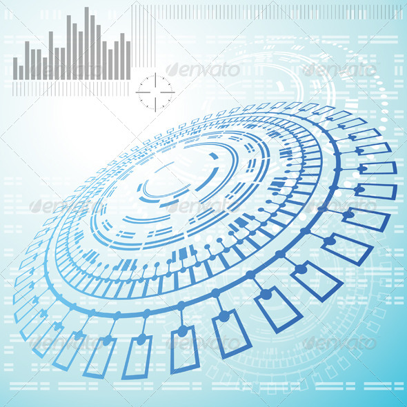 Abstract Technical Background, Vectors | GraphicRiver