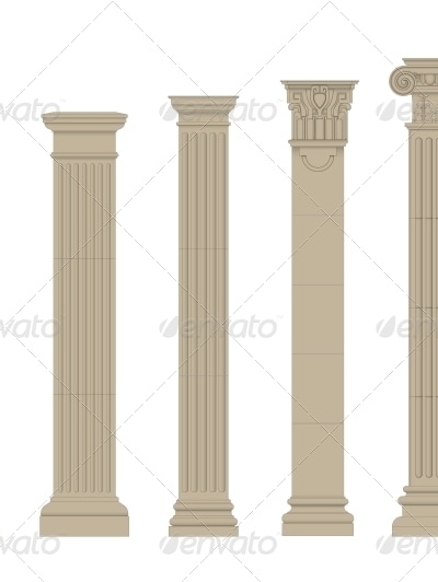 Set of Columns , Vectors | GraphicRiver