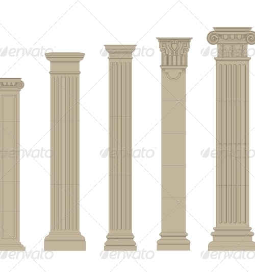 Set of Columns , Vectors | GraphicRiver