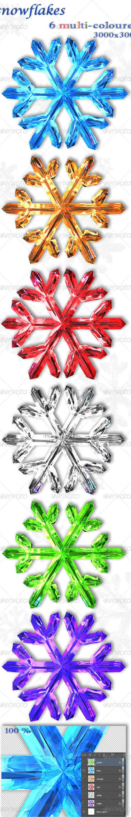 Snowflakes, Graphics | GraphicRiver