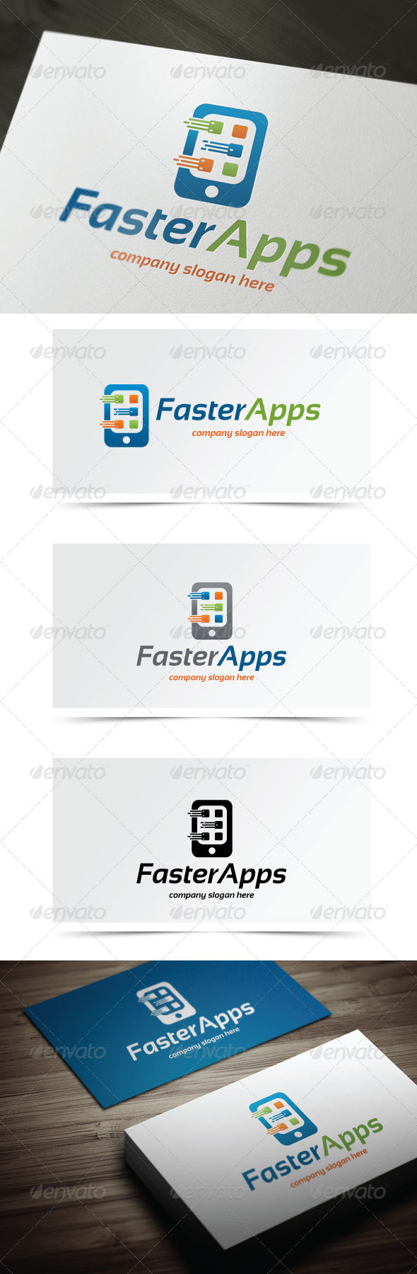 Faster Apps, Logo Templates | GraphicRiver